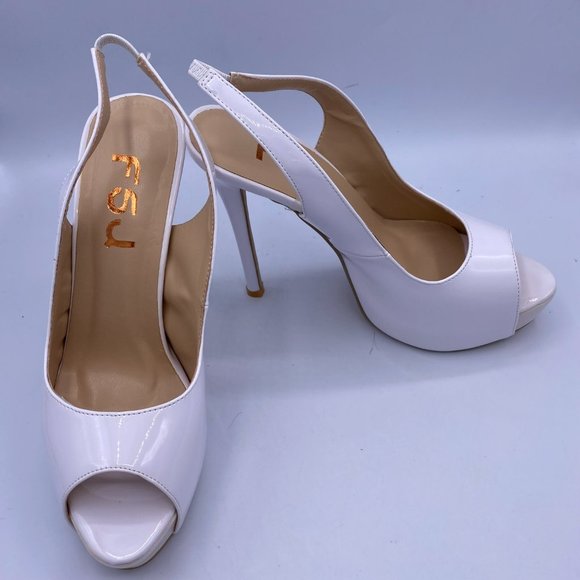 FSJ Peep Toe Extreme High Heels Platform Sandals - Picture 4 of 9